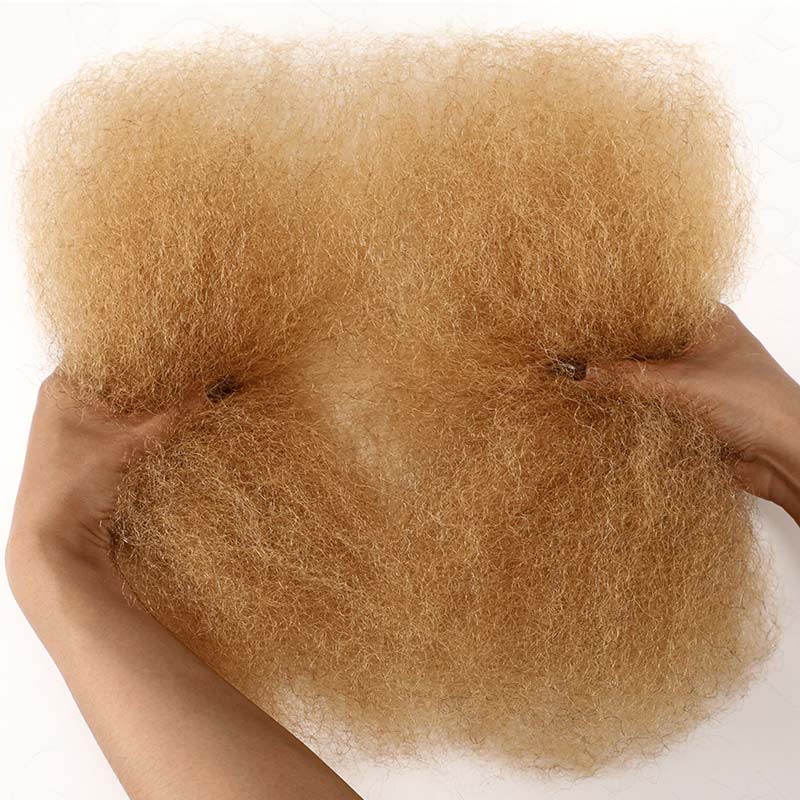 Onimehair™ Honey Blonde Color Afro kinky Bulk Hair Extensions For Braiding Dreadlock Human Hair