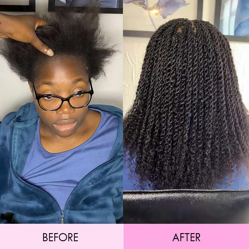 Onimehair™ Type 4C Afro Kinky Bulk Braiding Human Hair Extensions For Black Women