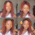 Onimehair™ Reddish Brown Color Afro Kinky Bulk Human Hair For Braiding Dreadlock Hair