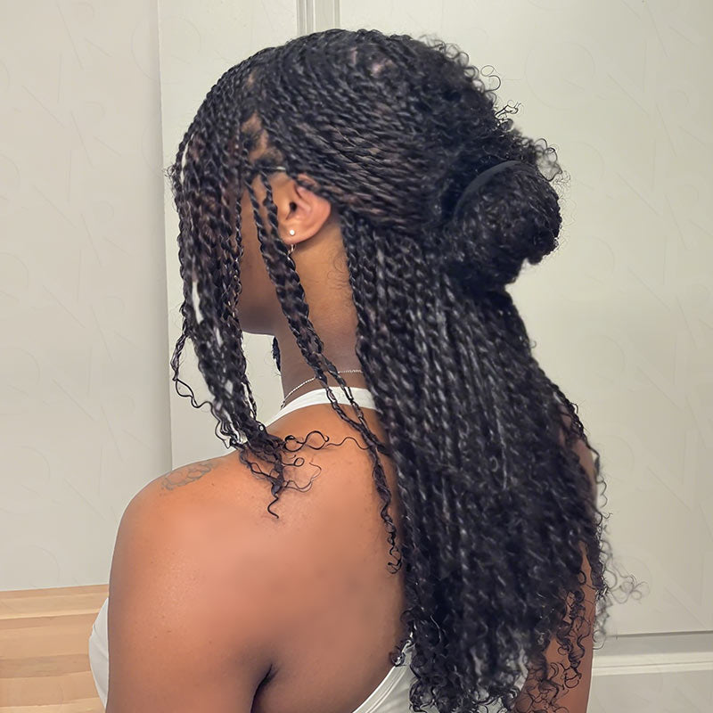 Onimehair™ Upgraded Afro Kinky Bulk Human Hair for Braiding & Mini Twists