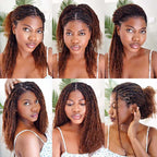 Onimehair™ Mixed Color #4/30 Afro Kinky Bulk Highlights #27/30 Human Hair