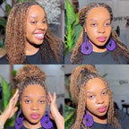 Onimehair™ #P4/30/27 Color Afro Kinky Bulk Human Hair For Braiding Dreadlock Hair