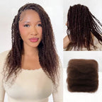 Onimehair™ Dark Brown Afro kinky Bulk Hair Extensions For Braiding Dreadlock Human Hair