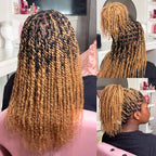 Onimehair™ Honey Blonde Color Afro kinky Bulk Hair Extensions For Braiding Dreadlock Human Hair