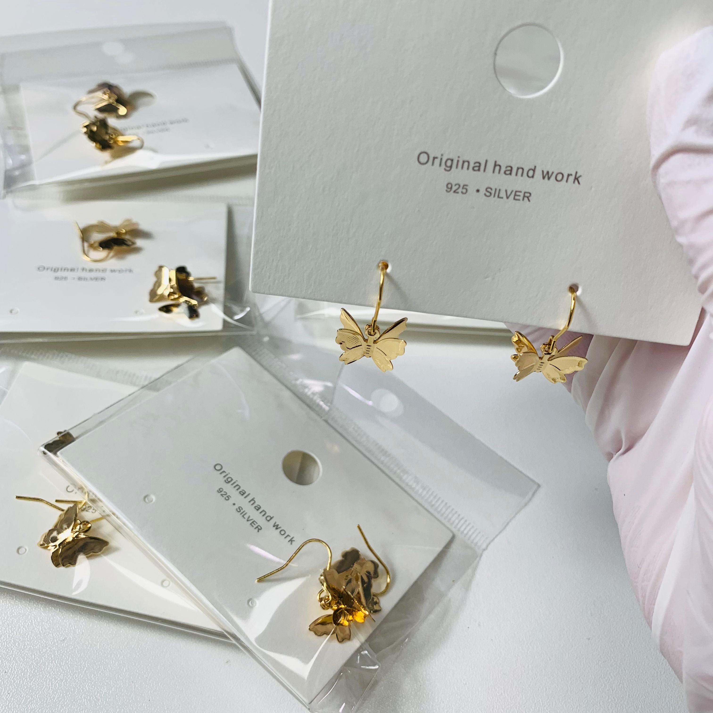 18K Butterfly Earrings