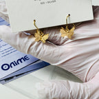 18K Butterfly Earrings