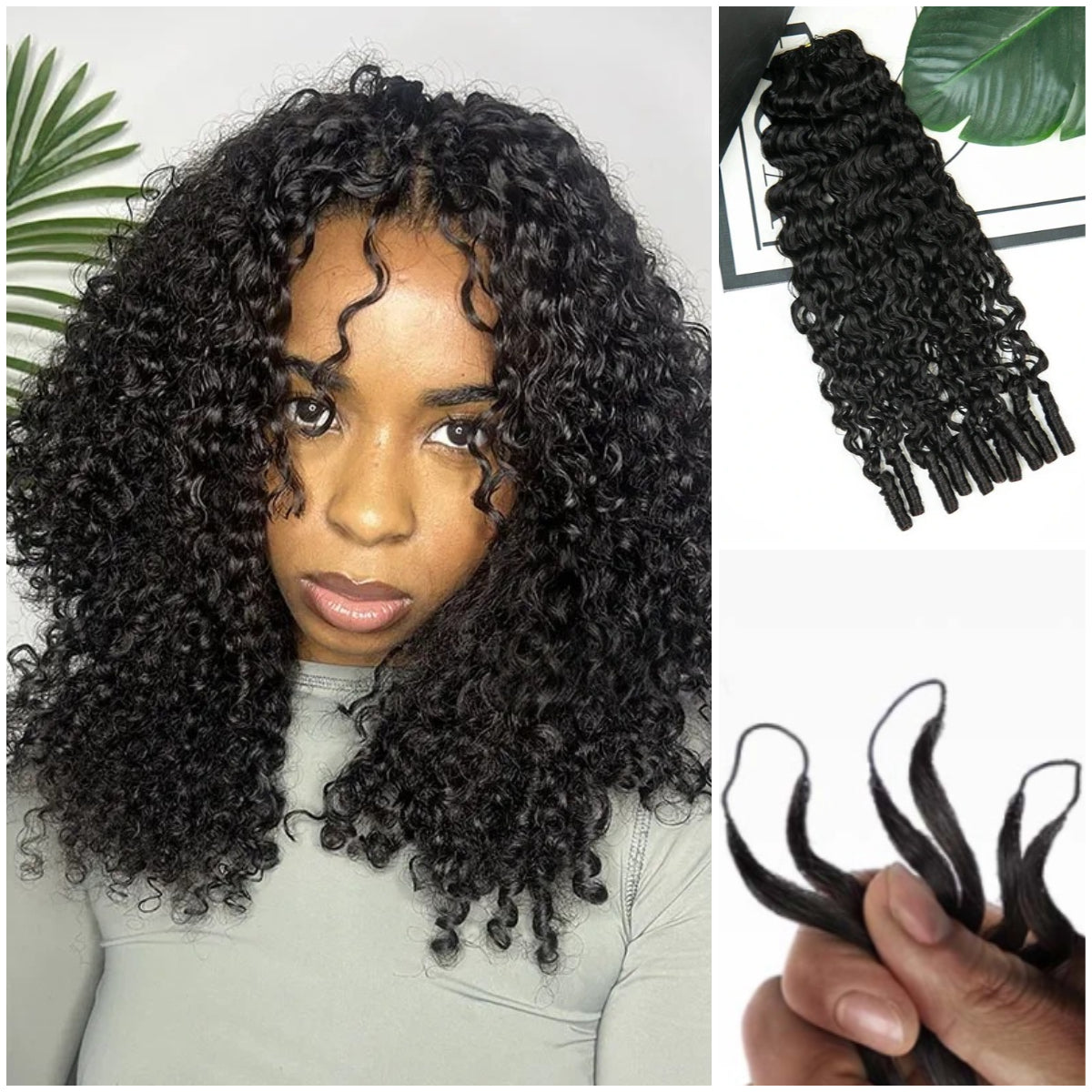 Onimehair Burmese Water Curly Human Crochet Hair