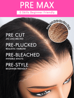 Onimehair™ Pre-cut 13x4 Lace M-cap Wear Go Glueless Mini Knots onimehair Bob Curly Hair HD Lace Front Wig Pre-plucked