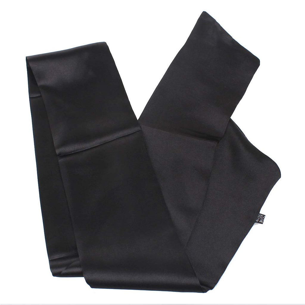 Onimehair™Wig Grip Band Soft Satin Scarf Fashion Headbands for Lace Frontal Wigs Fixing, Makeup, Sports, Yoga, Facial (1 Pcs, Black)