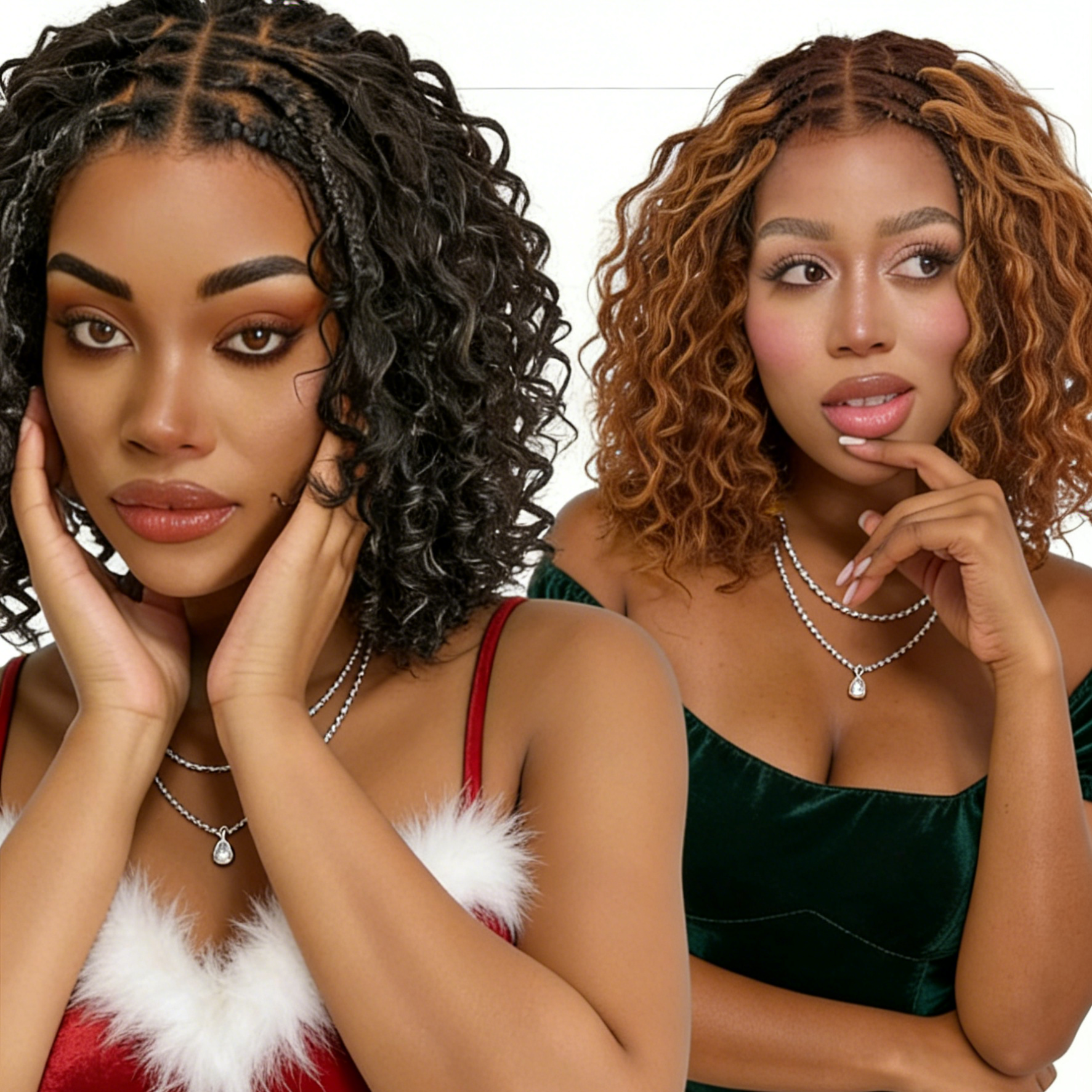 ❤️‍🔥Double Diamond Necklace