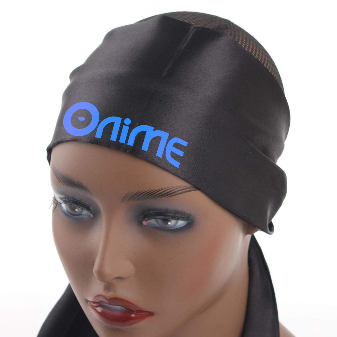 Onimehair™Wig Grip Band Soft Satin Scarf Fashion Headbands for Lace Frontal Wigs Fixing, Makeup, Sports, Yoga, Facial (1 Pcs, Black)