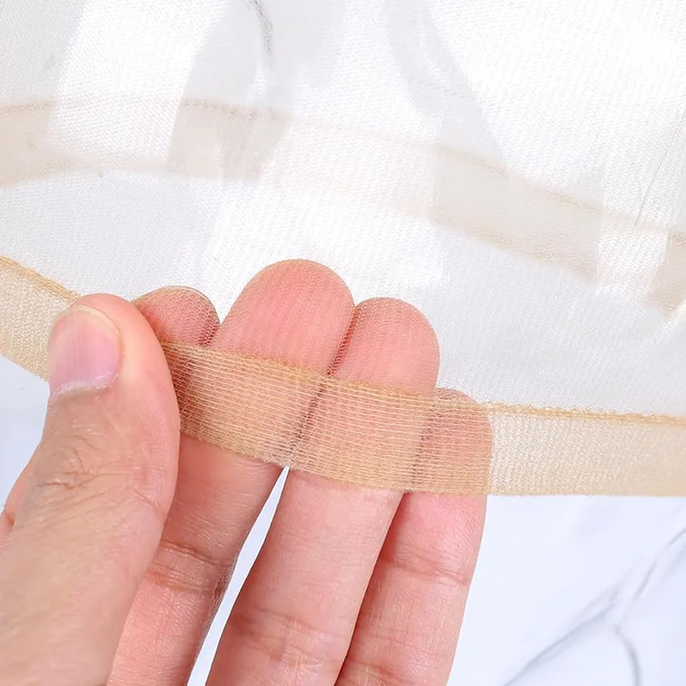 Onimehair™4 Pcs 2 Pcs HD Wig Cap for Lace Front Wig, Invisible Hd Wig Cap