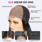 Glueless Side Part Silky Straight Short Bob C Part HD Lace Wig 100% Human Hair 180%