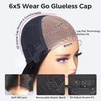 4C Edges Hairline | Kinky Straight Short Bob Human Hair Glueless Wigs Side Part 5×5 Lace 180% Density