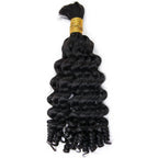 Spiral Curly Human Bulk Hair Extensions For Braiding & Boho Braids