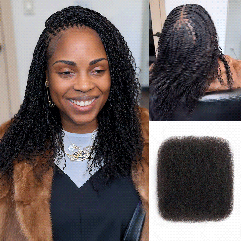 Onimehair™ Type 4C Afro Kinky Bulk Braiding Human Hair Extensions For Black Women