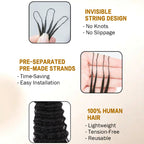 Burmese Curly Crochet Hair 100% Human Crochet Braids Extensions