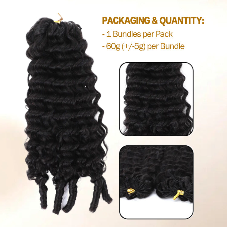 Burmese Curly Crochet Hair 100% Human Crochet Braids Extensions
