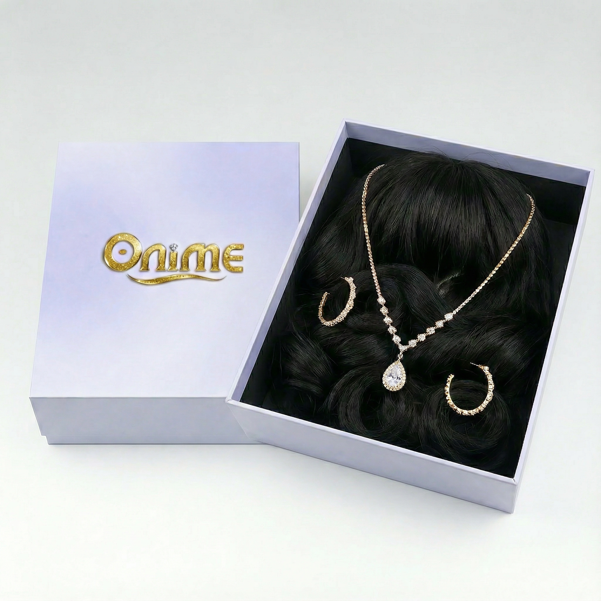 All-Day Comfort™ Wig Density Loose Body Wave Glueless5x5 Closure HD Lace Human Hair Wig with Bangs Pre-Cut Lace