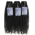 Pixie Curly Human Hair Bundles Natural Black Tight Defined Curls