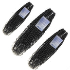 Pixie Curly Human Hair Bundles Natural Black Tight Defined Curls
