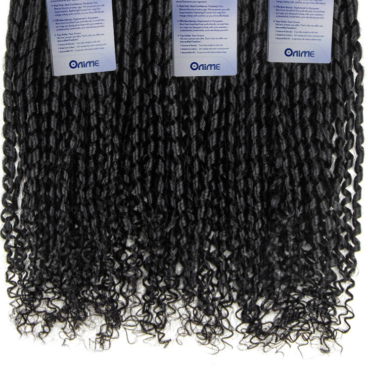 Pixie Curly Human Hair Bundles Natural Black Tight Defined Curls