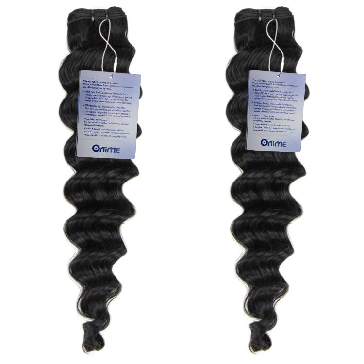 12A Grade Loose Deep Wave Bundles 100% Human Virgin Hair Extensions For Woman