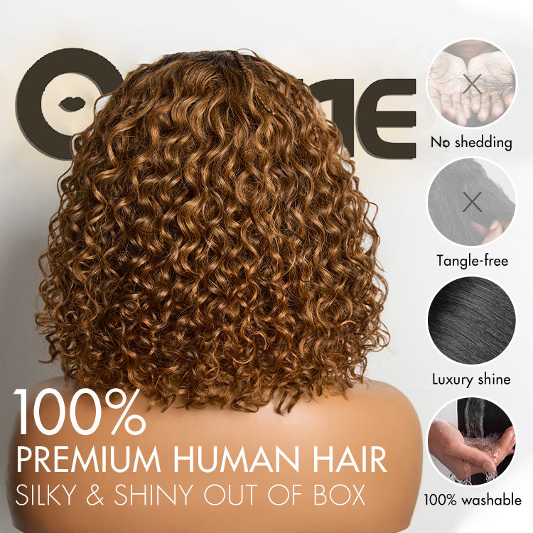 Exclusive Deal | Boho Braids Deep Curly Glueless 5x5 Closure Lace with Braided Top Human Hair Wig Pre-Cut Lace