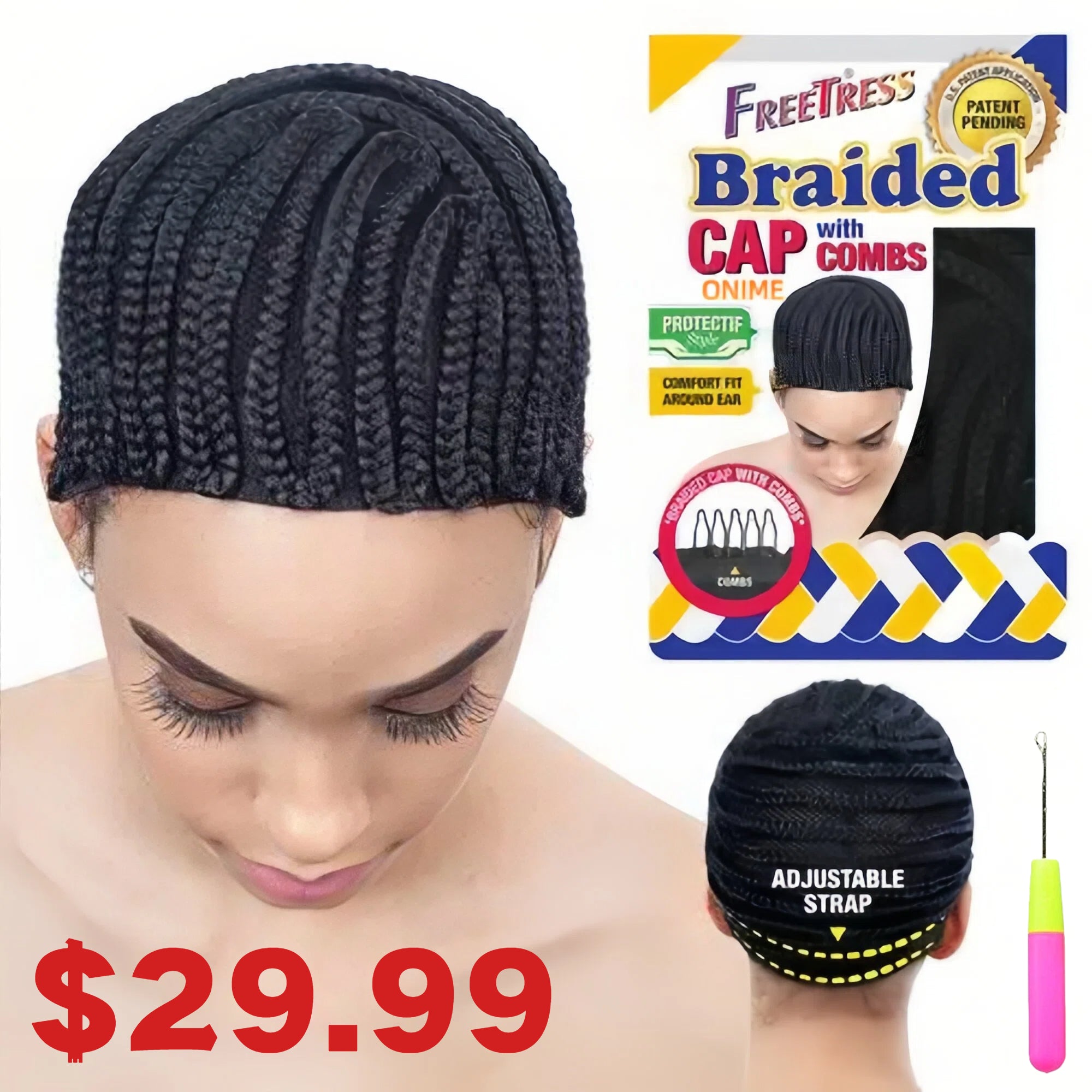 Cornrows Caps & Crochet Hooks