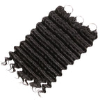 Onimehair™Onime Feather Crochet Hair Extension Deep Wave Virgin Human Hair