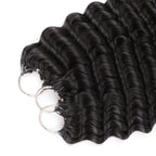 Onimehair™Onime Feather Crochet Hair Extension Deep Wave Virgin Human Hair