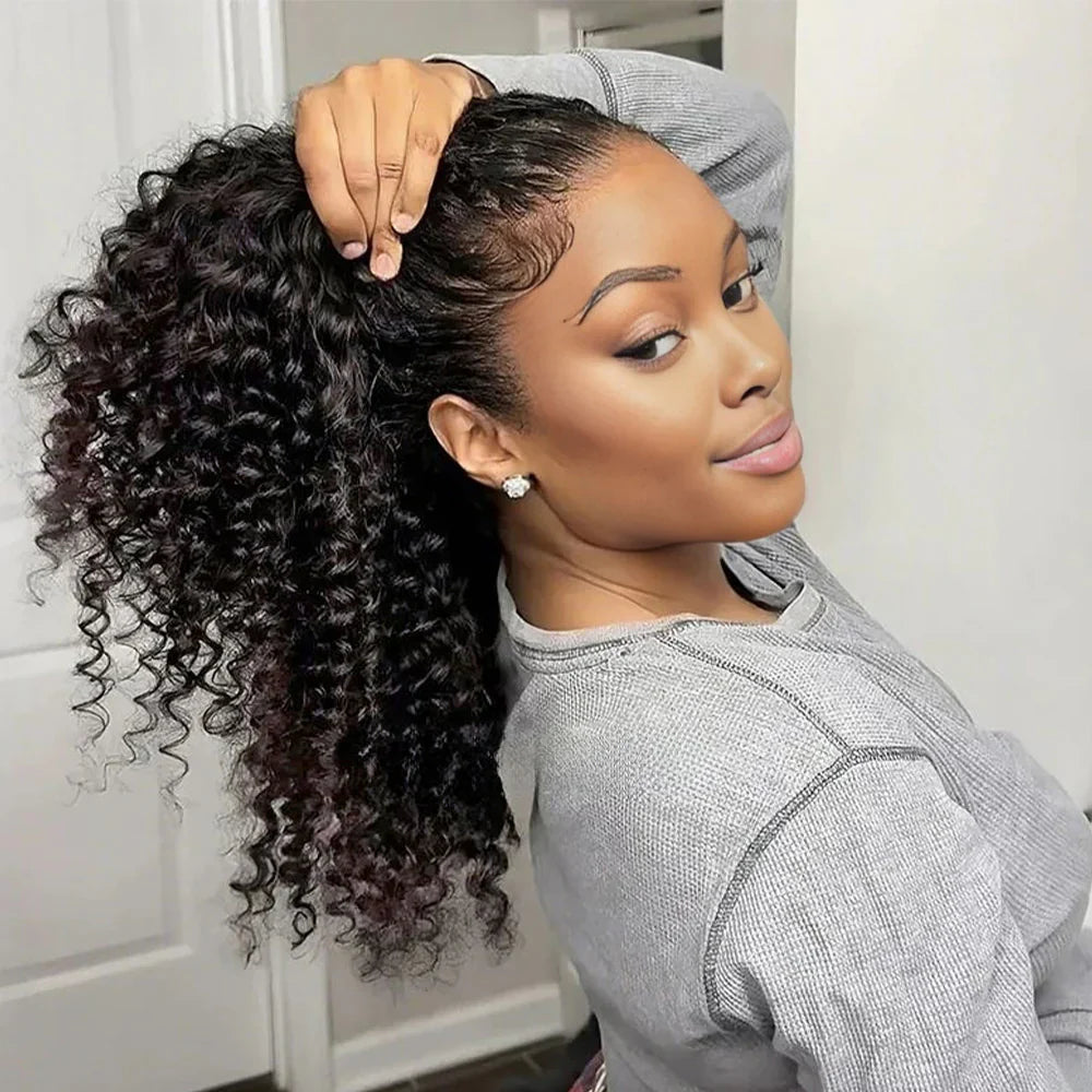 Deep Wave Virgin Crochet Hair Extension  Human Hair - Onime Hair