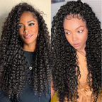 Onimehair™Onime Feather Crochet Hair Extension Deep Wave Virgin Human Hair