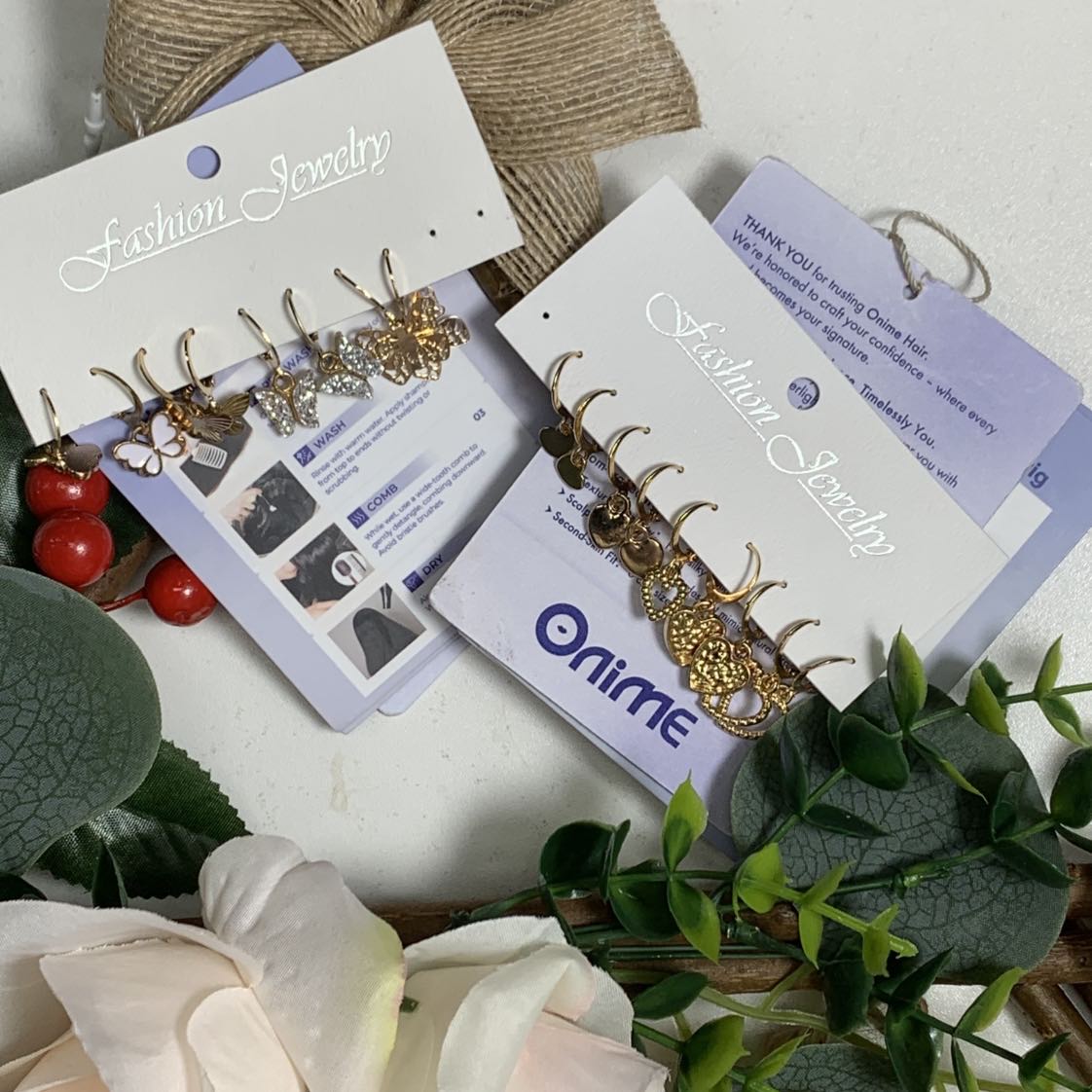 【Model Look】Butterfly Earrings