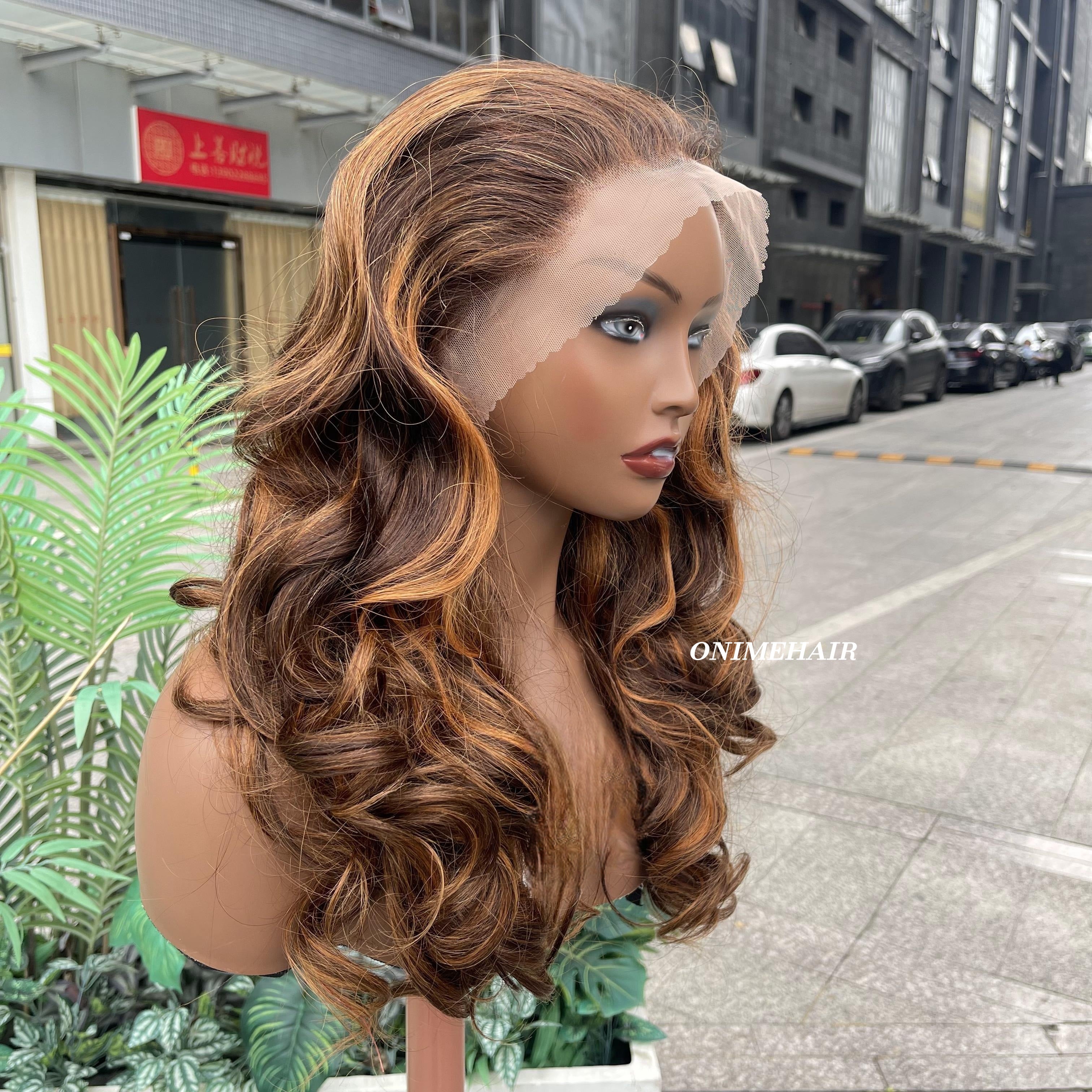 #4/30 Rose Wavy Frontal Transparent 13X4  Lace - Onime Hair