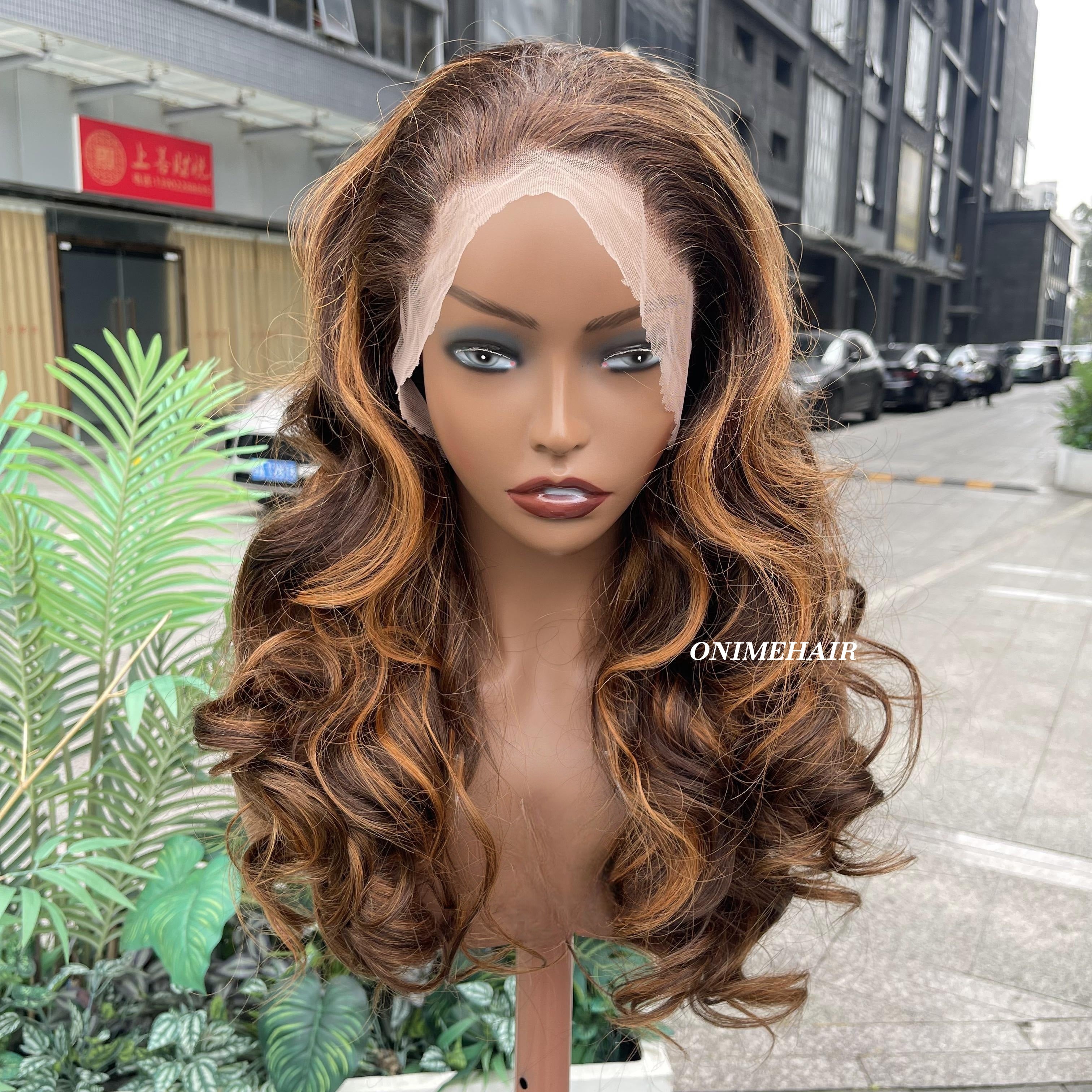 #4/30 Rose Wavy Frontal Transparent 13X4  Lace - Onime Hair