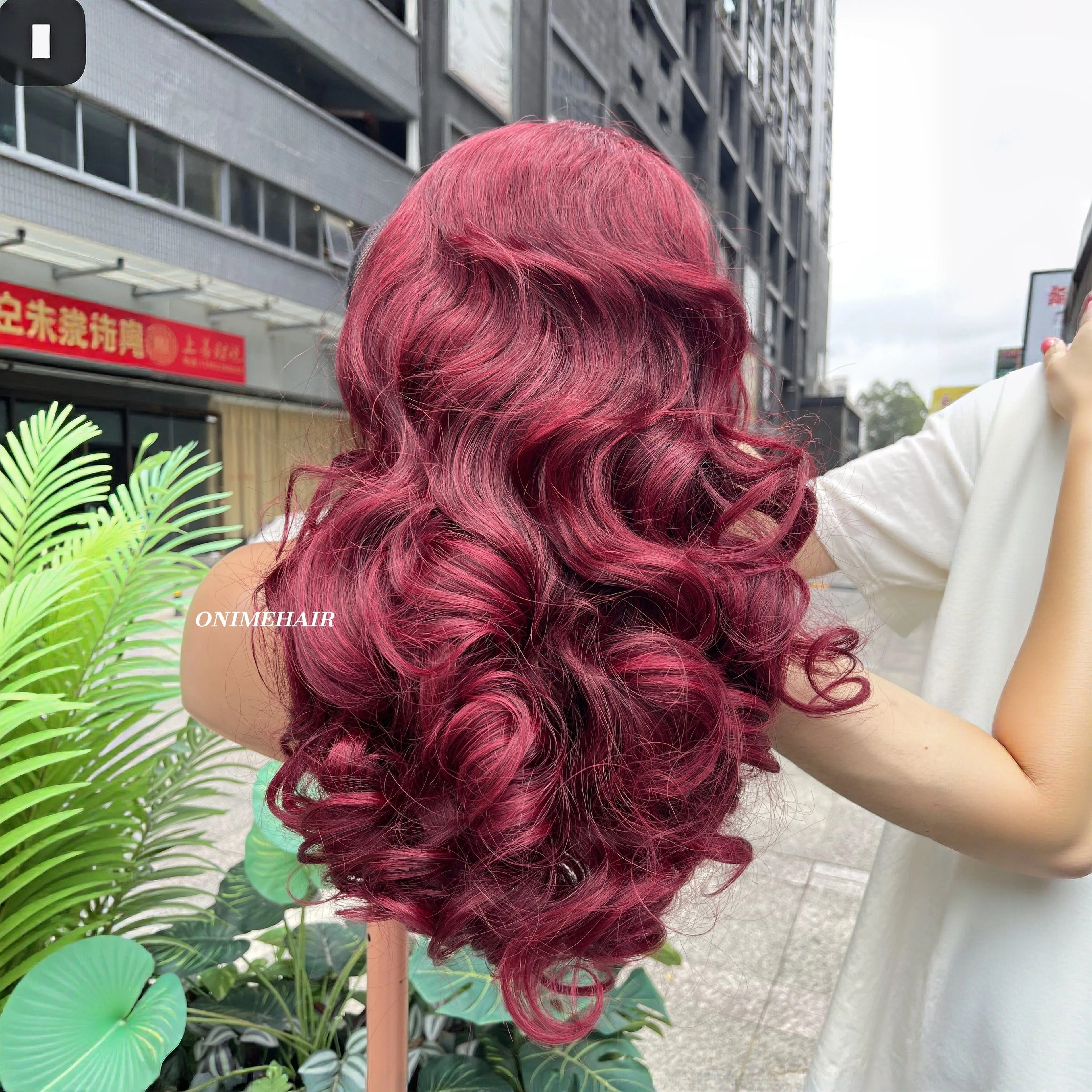 #99J Rose Wavy Frontal Transparent 13X4  Lace - Onime Hair