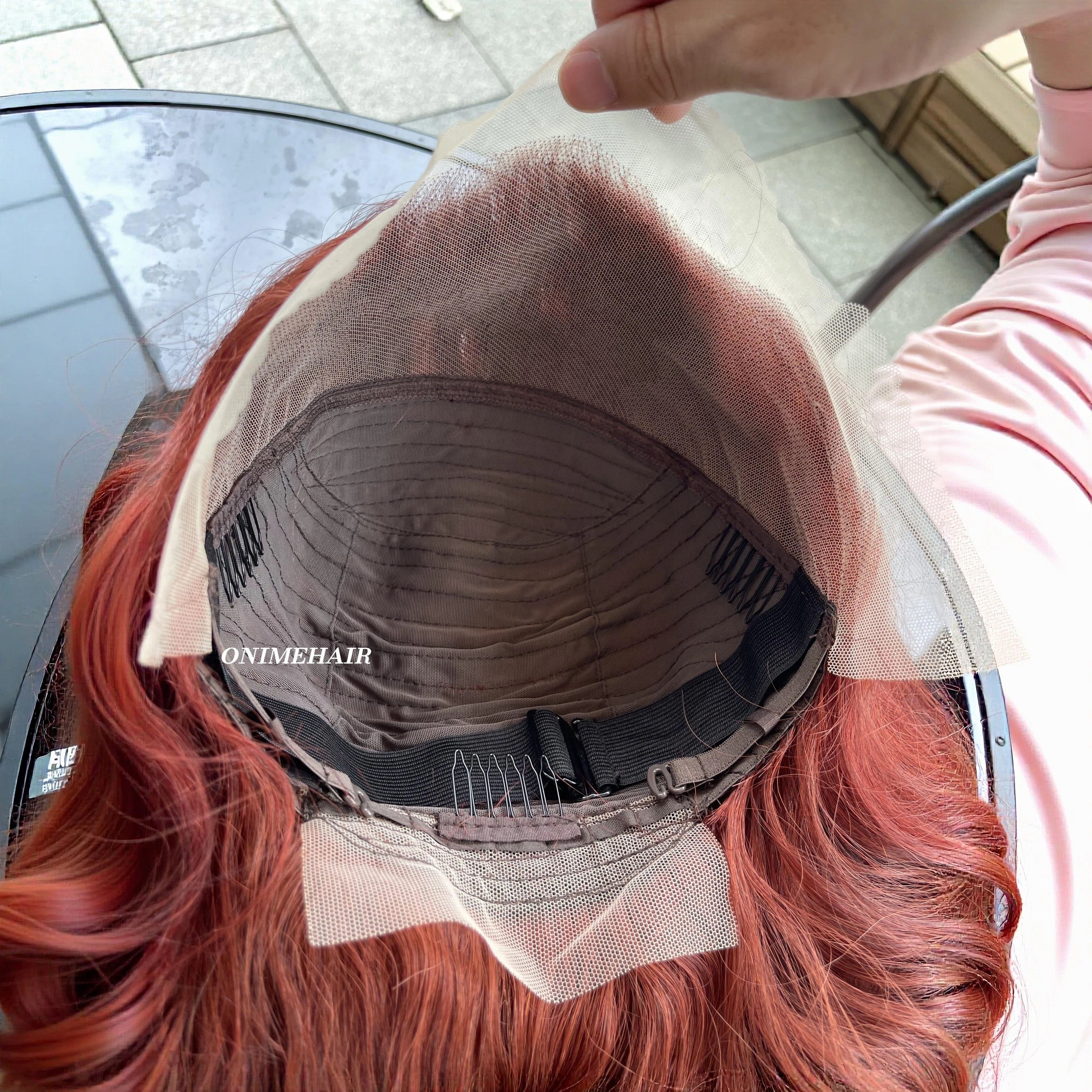 #33 Rose Wavy Frontal Transparent 13X4  Lace - Onime Hair