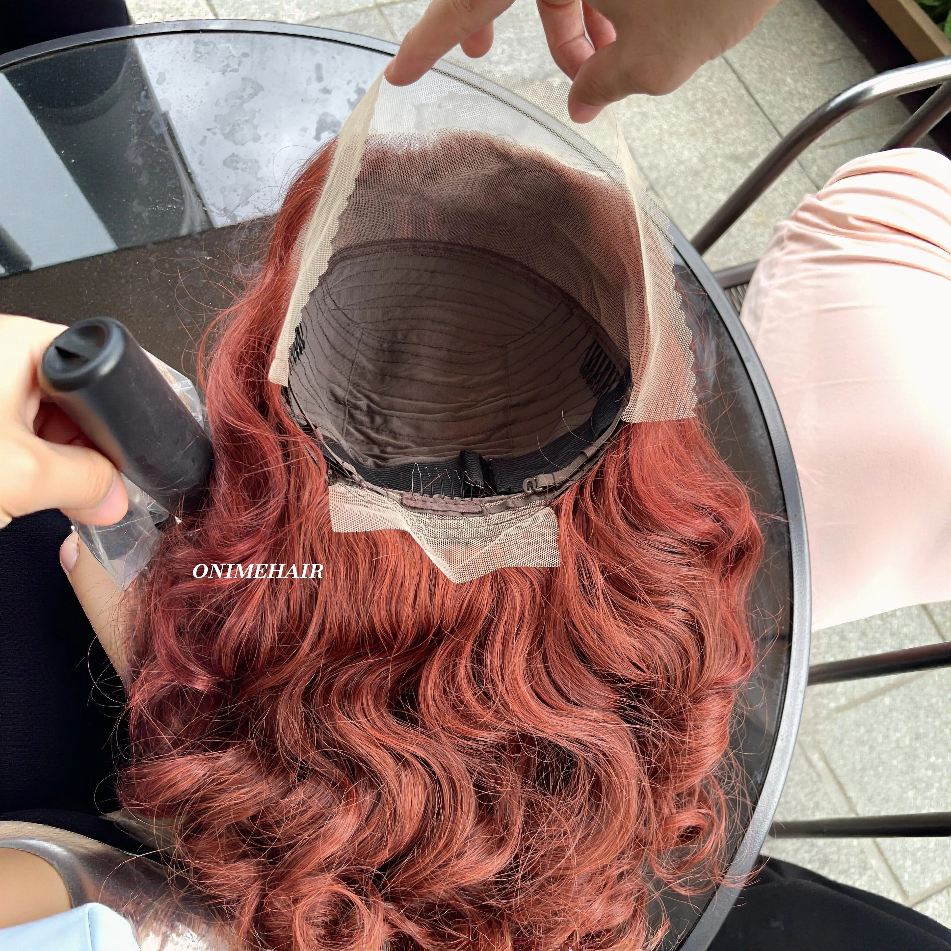 #33 Rose Wavy Frontal Transparent 13X4  Lace - Onime Hair