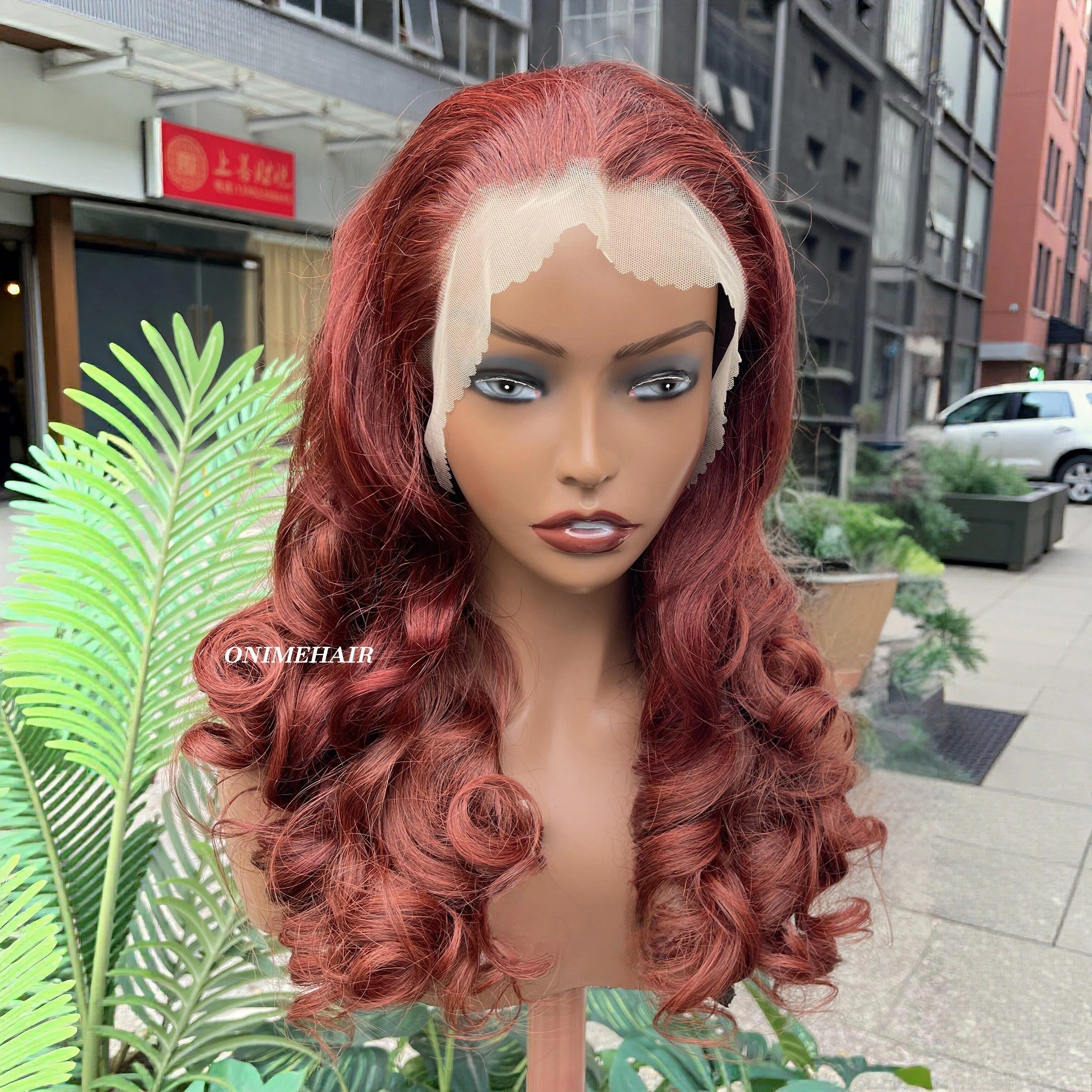 #33 Rose Wavy Frontal Transparent 13X4  Lace - Onime Hair