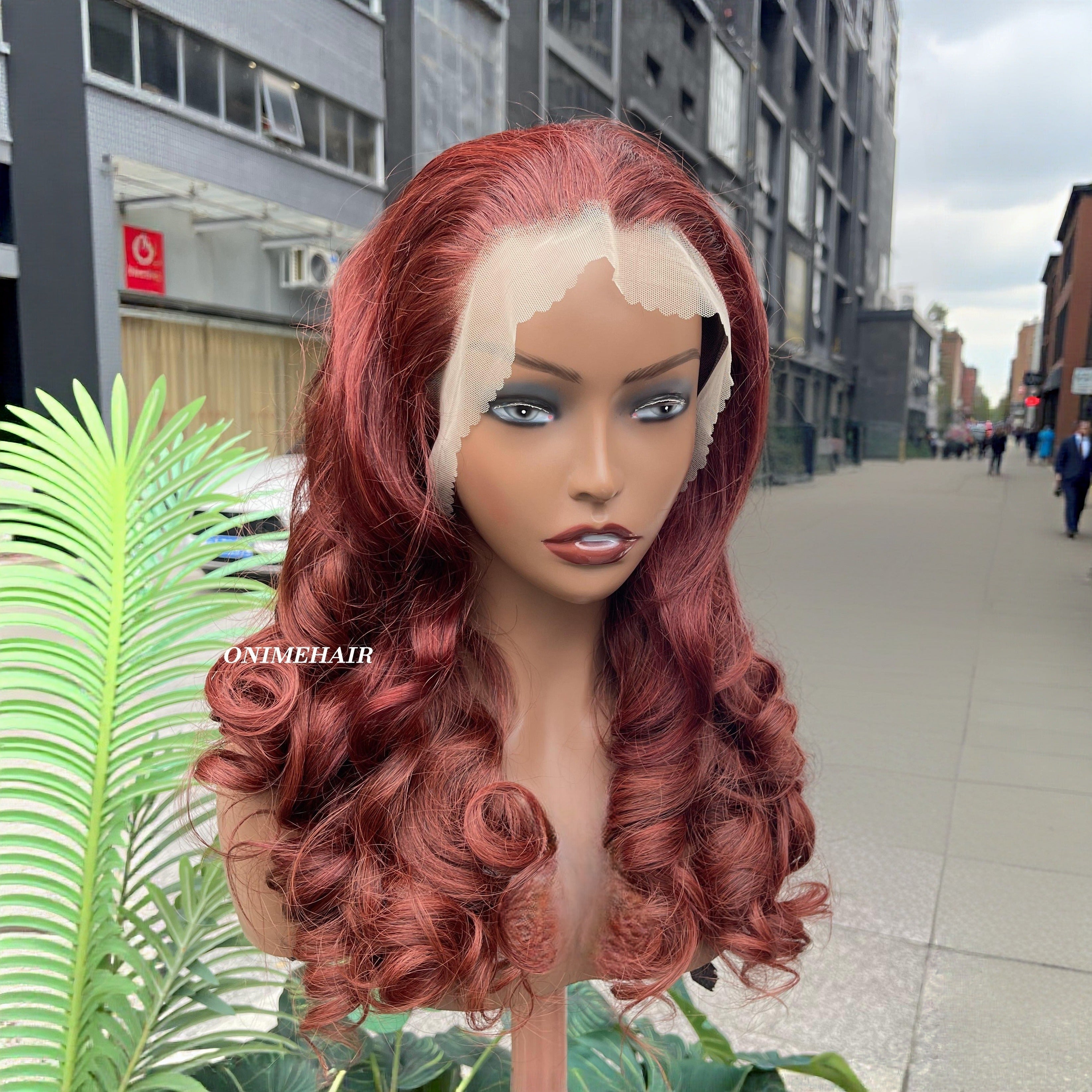 #33 Rose Wavy Frontal Transparent 13X4  Lace - Onime Hair