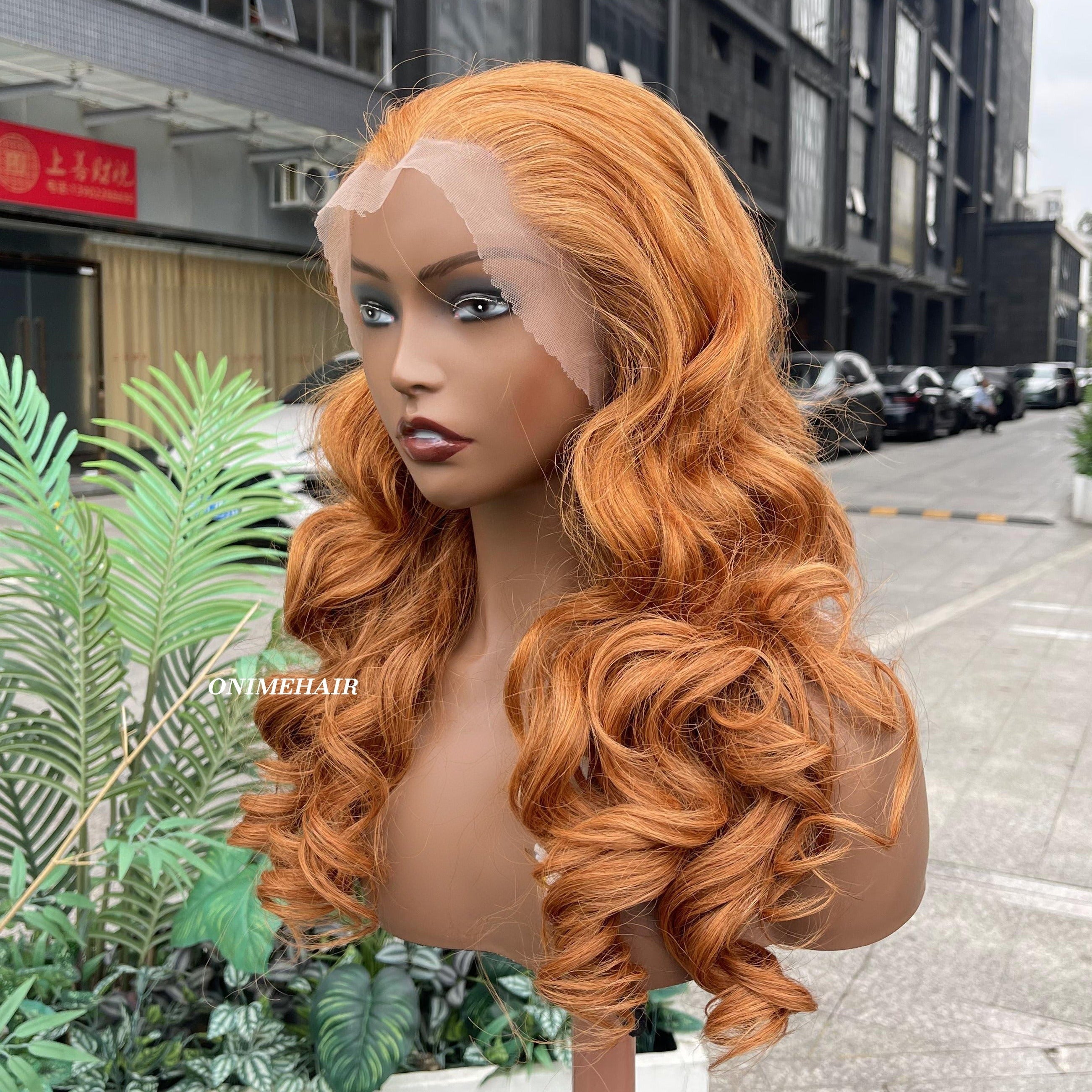 #30 Rose Wavy Frontal Transparent 13X4  Lace - Onime Hair