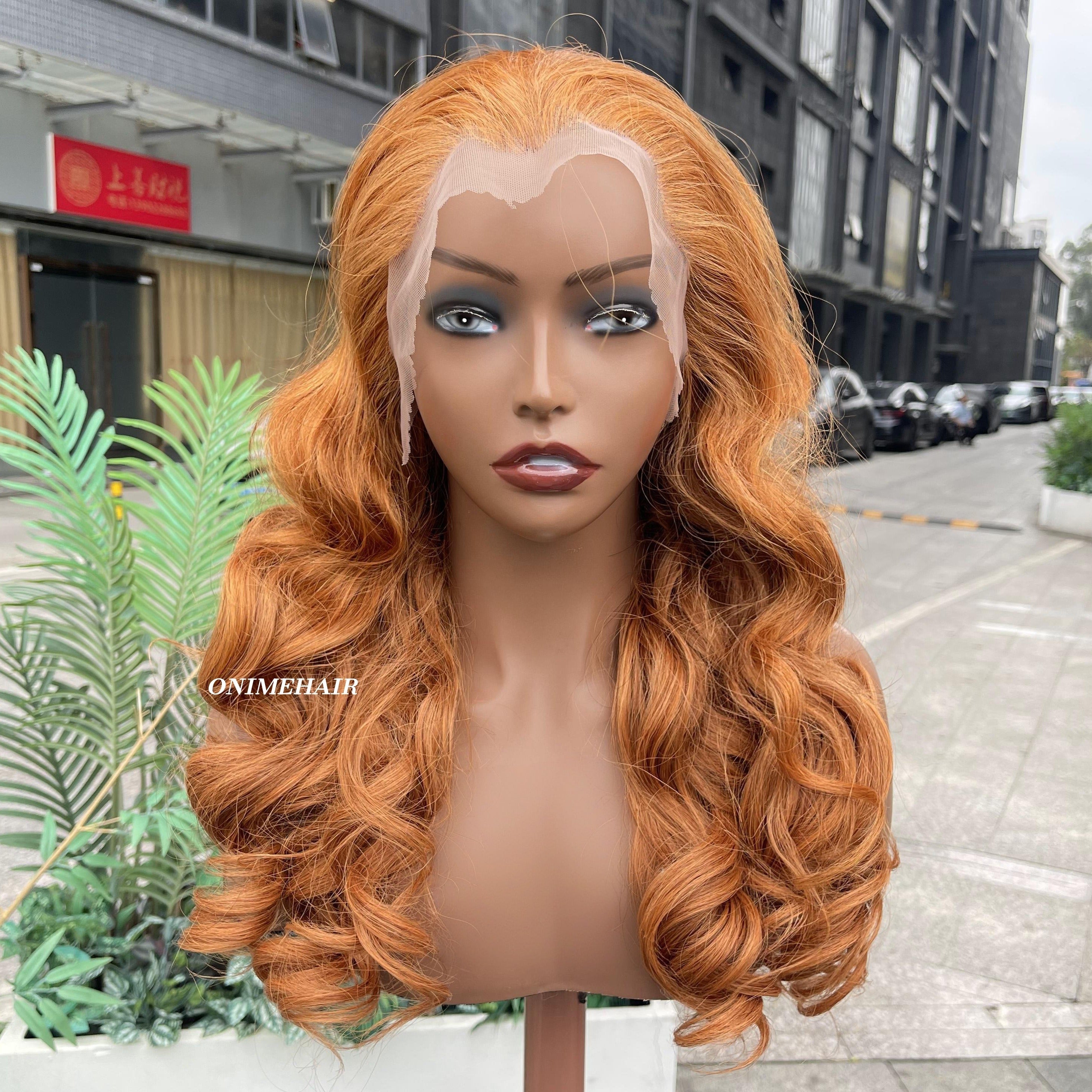 #30 Rose Wavy Frontal Transparent 13X4  Lace - Onime Hair