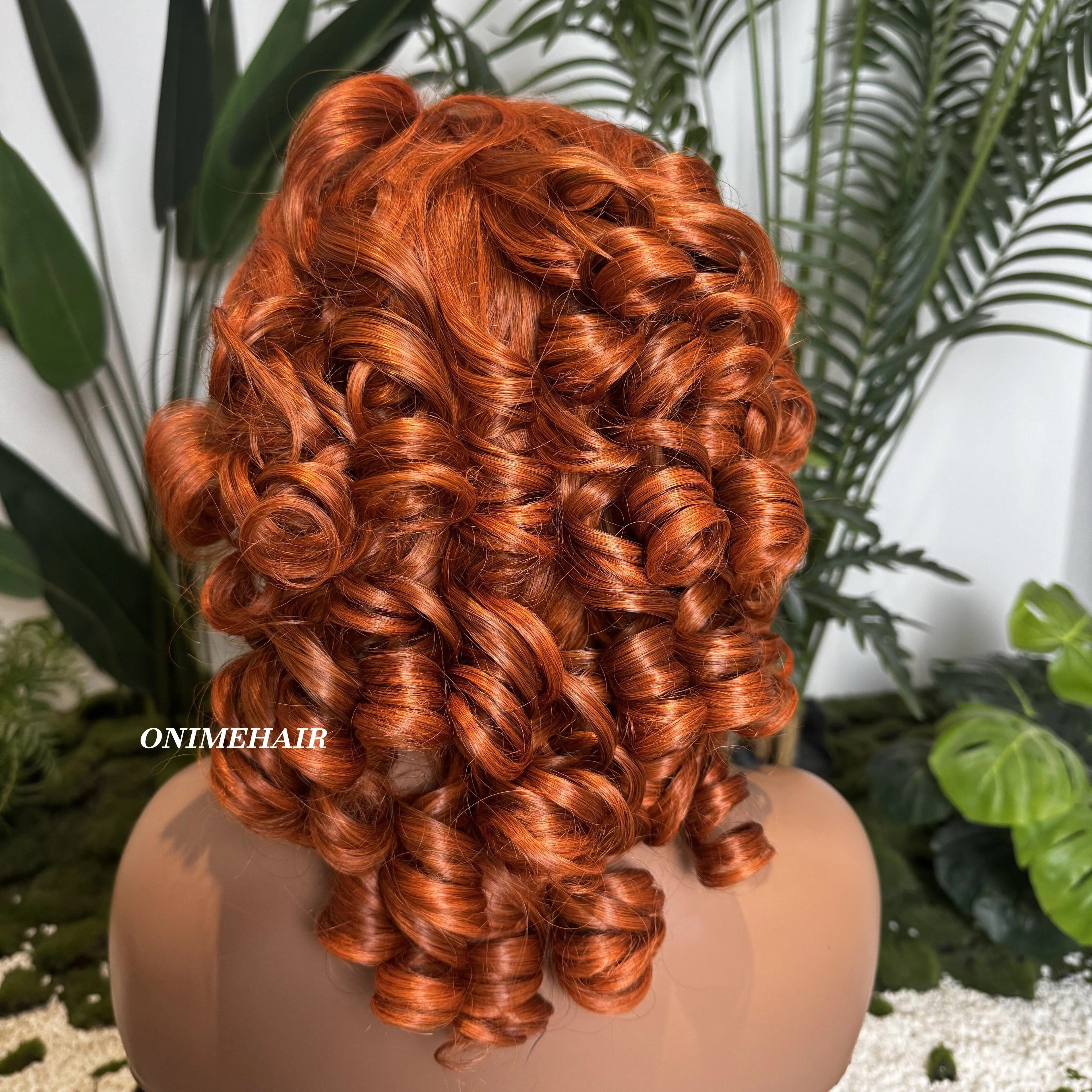 #350 Egg Curly Frontal Transparent 13X4  Lace - Onime Hair