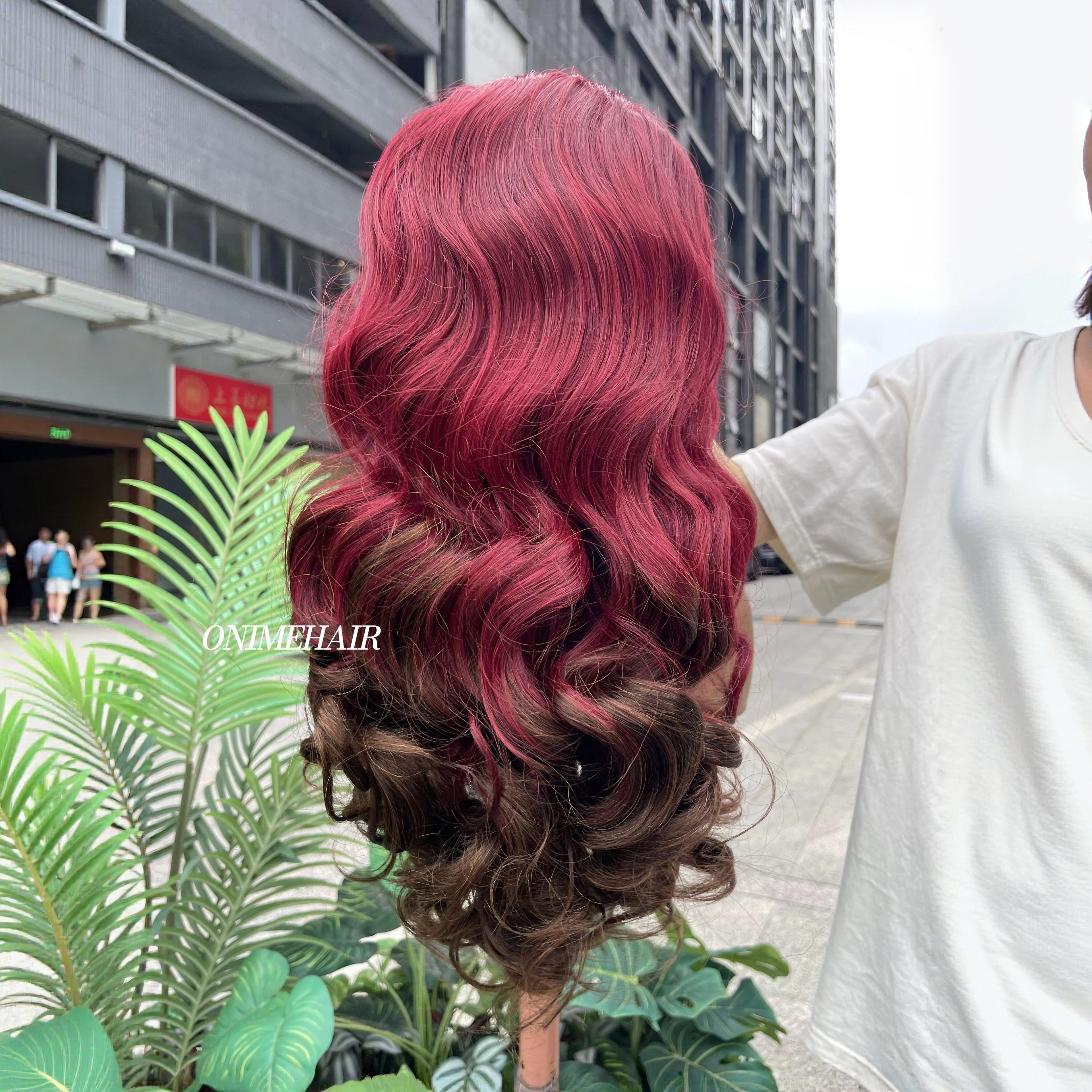 #99J/4 Rose Wavy Frontal Transparent 13X4  Lace - Onime Hair