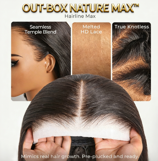 NatureMAX™ 200%  Density Loose Wave Glueless 13x6 HD Lace Front Wig Human Hair Pre-Cut Lace Flexi-Fit Drawstring Cap