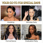 NatureMAX™ 200%  Density Loose Wave Glueless 13x6 HD Lace Front Wig Human Hair Pre-Cut Lace Flexi-Fit Drawstring Cap