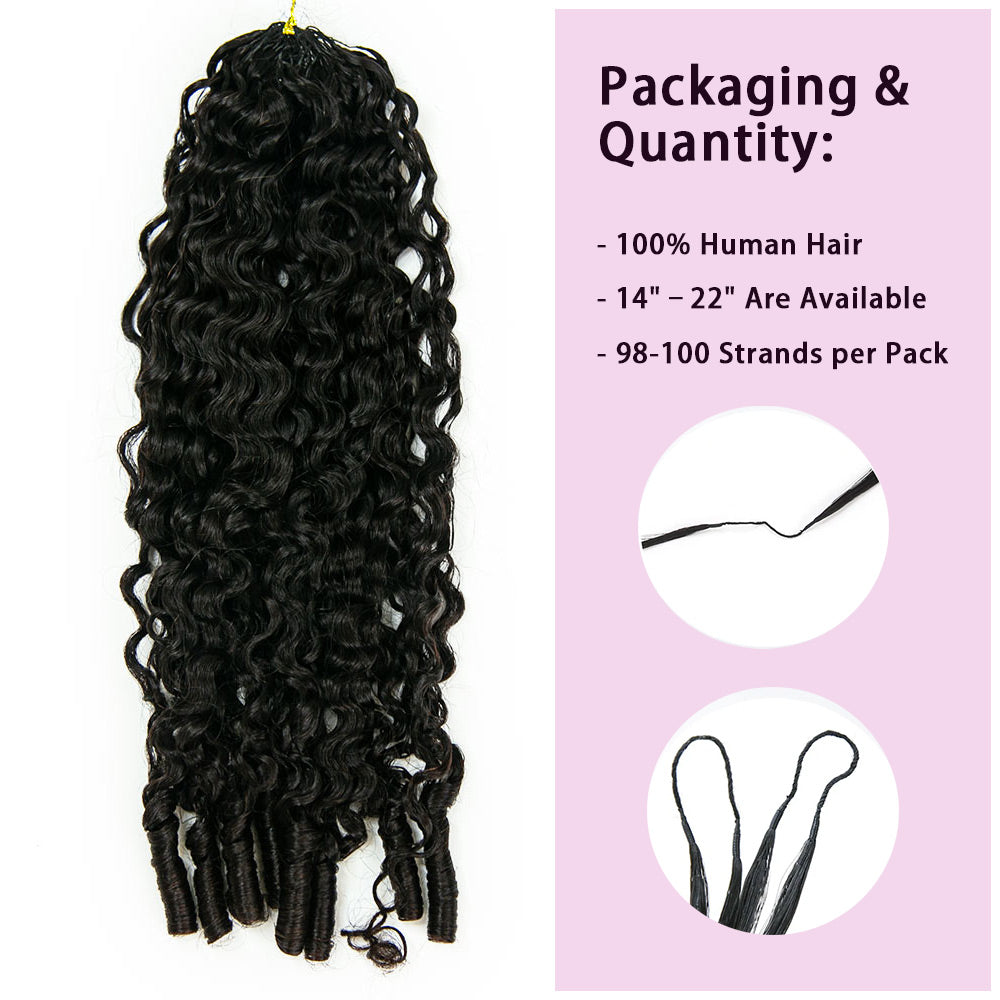 Water Burmese Curly Lightweight Crochet Human Hair