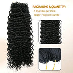 Water Wave Crochet Hair Extension 100% Human Crochet Extensions