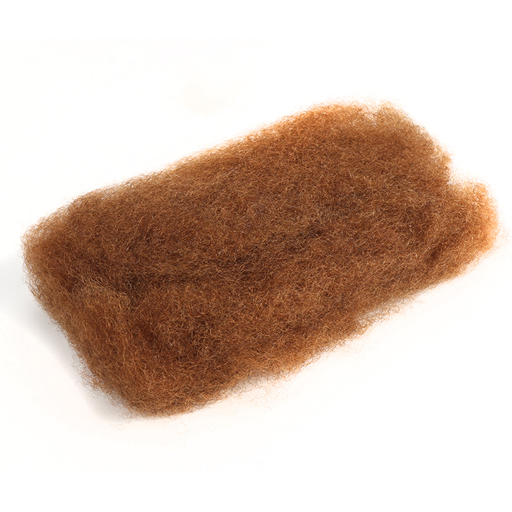 Onimehair™ Natural Black+Auburn Brown Two Colors Afro Kinky Bulk Human Hair For Braiding DreadLock